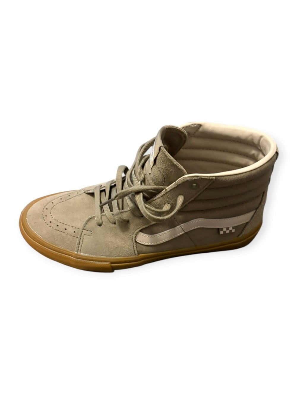 Vans Skate Sk8-Hi Army Olive Green Gum Sole Sneakers Men 10.5
